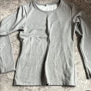 Uniqlo Gray Women's Long Sleeve Top
